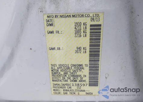 2014 Nissan Altima 2.5 S from USA, damaged, VIN 1N4AL3AP8EC138597